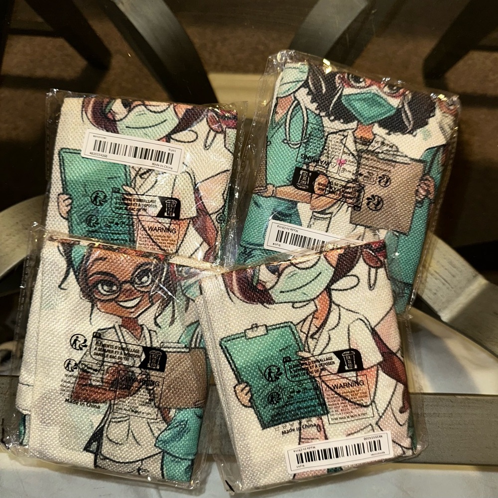 Nurse Themed Tote Bag with Cartoon Design